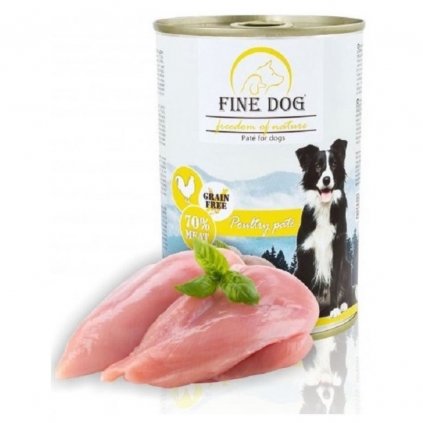 Fine dog 400g drůbeží 70% masa/12ks