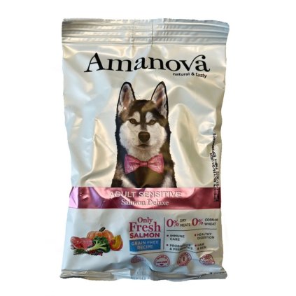 0027147 vzorek amanova dog adult sensitive salmon pumpkin gf 100 g 1170