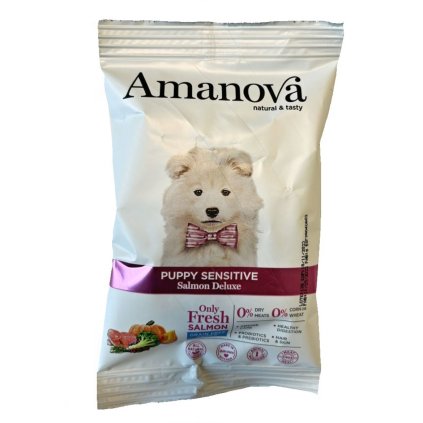 0027159 vzorek amanova dog puppy sensitive salmon pumpkin gf 100 g 1170