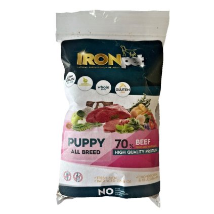 0030129 vzorek ironpet dog puppy all breed beef hovezi 70 g 1170