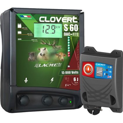 Ohradníkový digitální síťový zdroj CLOVERT S60-DAC HTE, 230V/ 6 J s alarmem