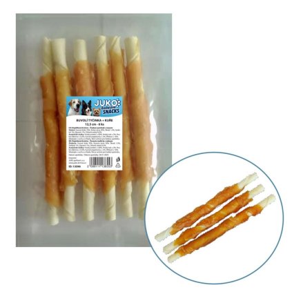 0026205 tycinka buvoli obalena kurecim masem juko snacks 125 cm 6 ks 1170