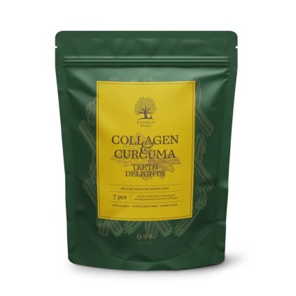 collagen curcuma teeth delights bag