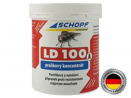 0072 Práškový koncentrát k hubení stájových much SCHOPF LD 100 A, 250g