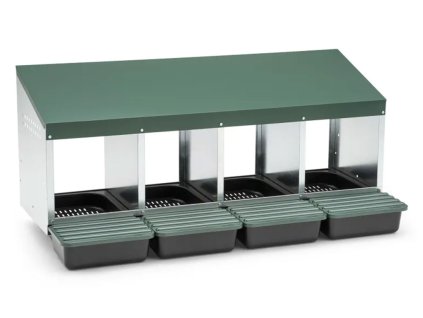 snaskove hnizdo pro slepice se sbernym kosikem na vejce gaun 10103 ctyrmistne 1