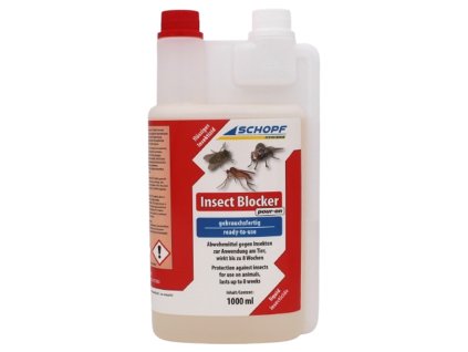 roztok k odpuzovani much schopf insect blocker pour on 1000ml 1