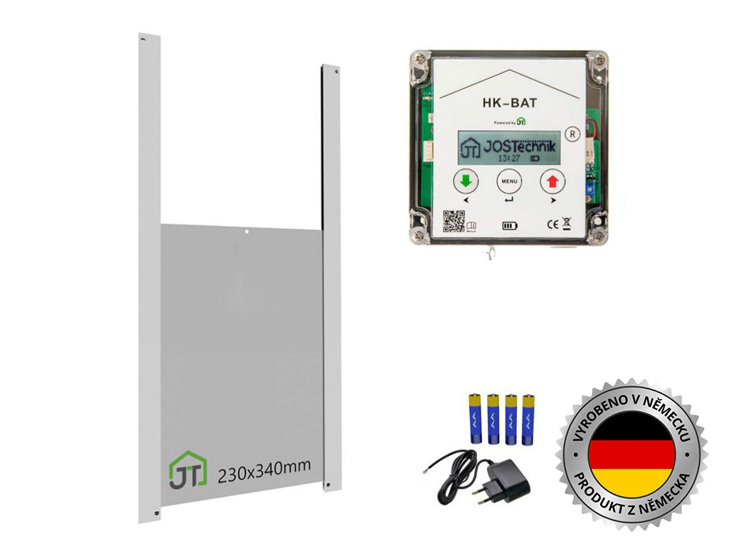 JOSTechnik HK-Bat 23x34 D - Komplet automatického otvárania a zatvárania kurína
