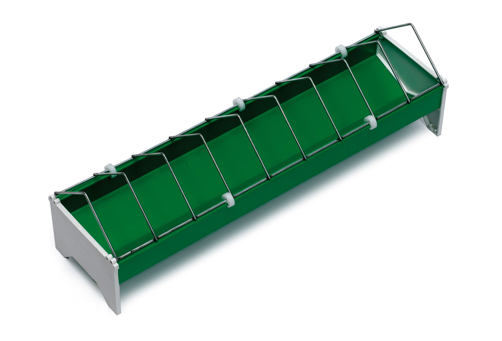 Žľabové krmítko pre sliepky, hydinu CF033.10P - 13x50cm, široké otvory, plastové