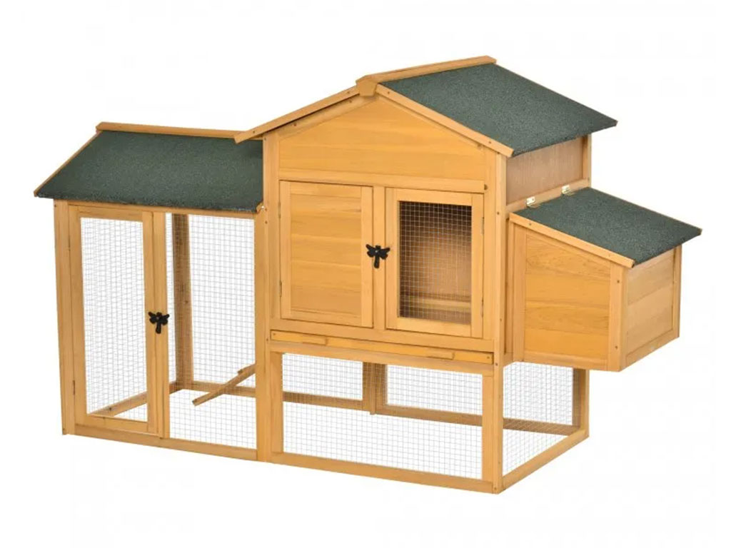 PAWHUT D51-191 Kurín pre sliepky 168x103x75cm