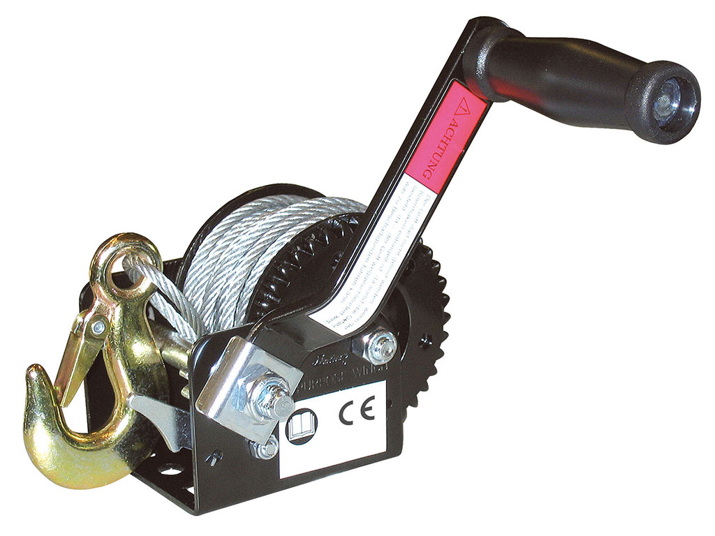KERBL 37114 HAND WINCH ručný lanový navijak 10m/360kg