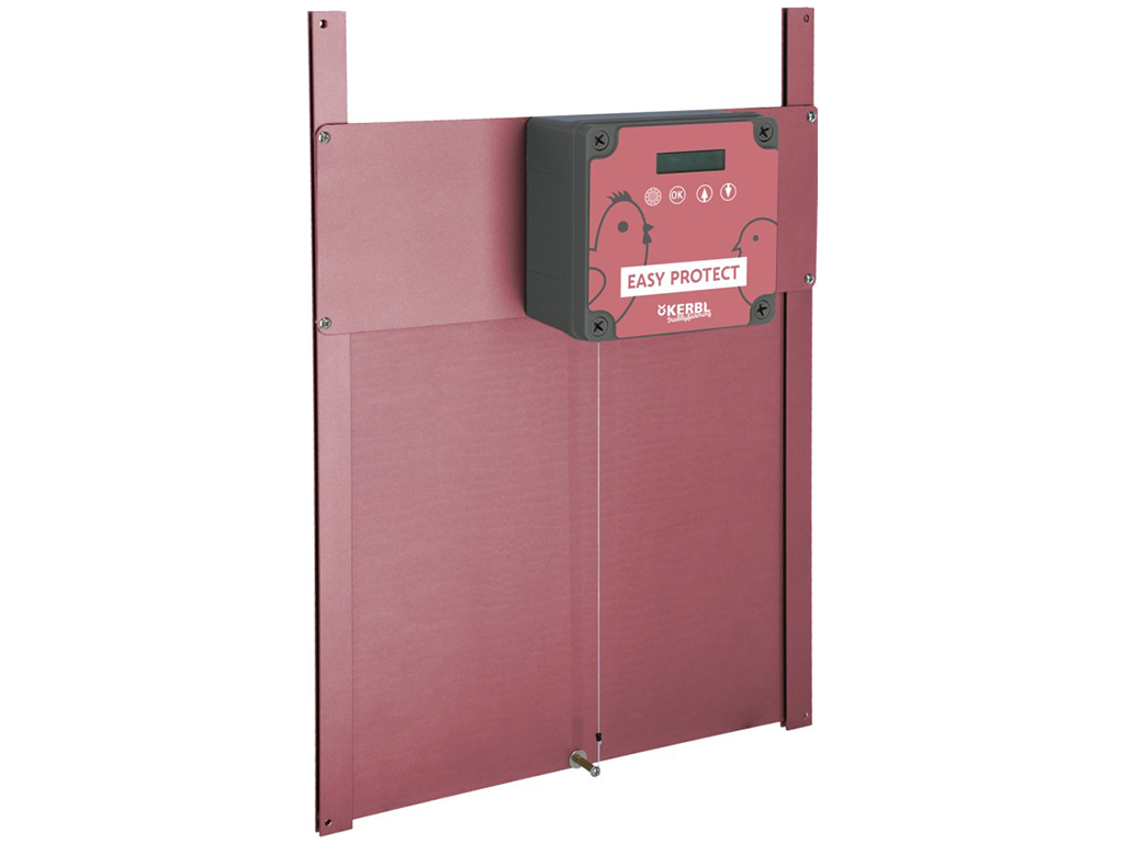 KERBL 70590 EASY PROTECT 30x33 R komplet automatického otvárania a zatvárania kurína, ružová
