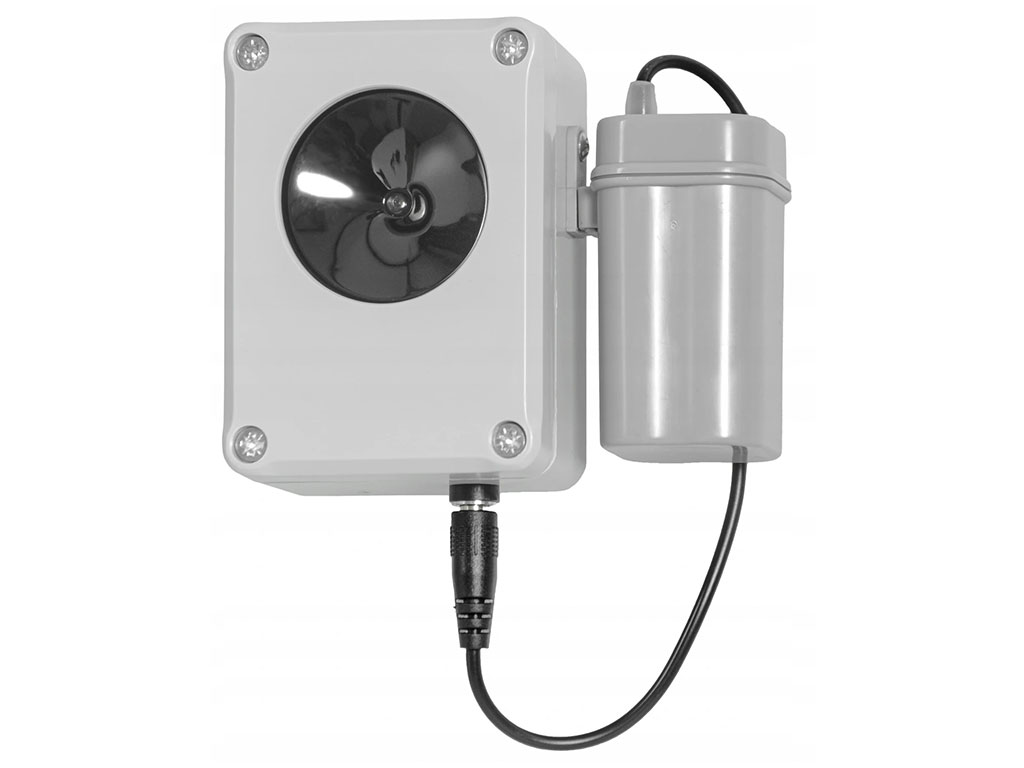 DRAGON ULTRASONIC CH100 vodotesný, ultrazvukový plašič na kuny, myši a potkany - napájanie na batérie 4xAA