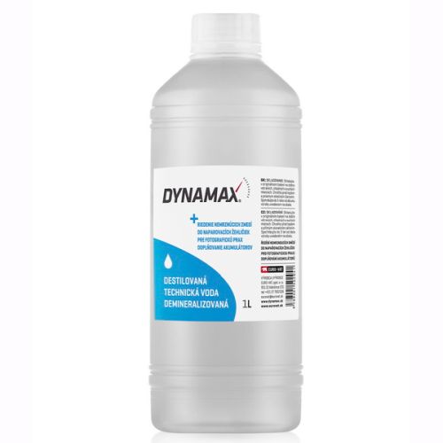 DYNAMAX TECHNICKÁ DEMINERALIZOVANÁ VODA 1L