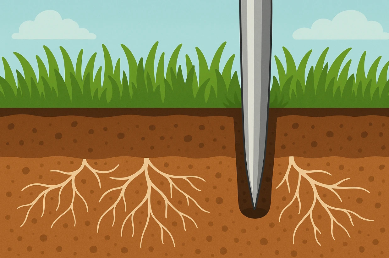 Aerifikce trávníku – klíč ke zdravému, hustému a odolnému trávníku