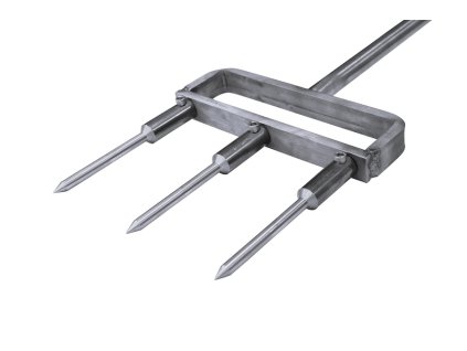 aerifikační vidle s plnými hroty