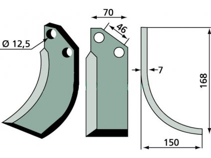 tiller blade 180mur 19r 2