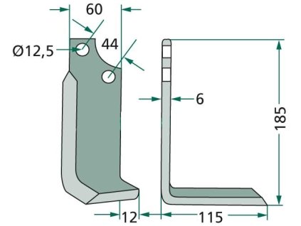 angled blade 180mas 02r 2