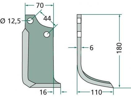 curved blade 180mas 18r 2