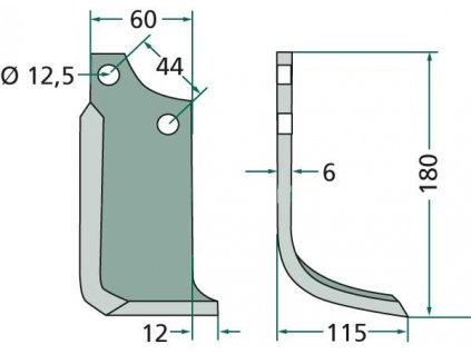 curved blade 180mas 01r 2