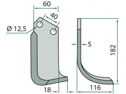 curved blade 180mas 52r 2