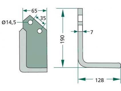 angled blade 180kro 02r 2