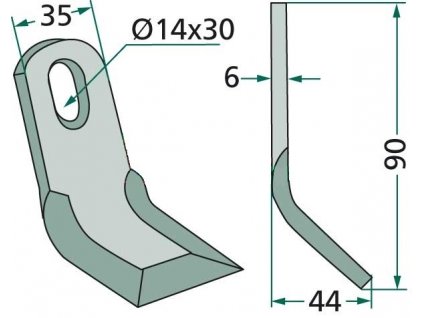 noz bijakowy 18063 nob 35 2