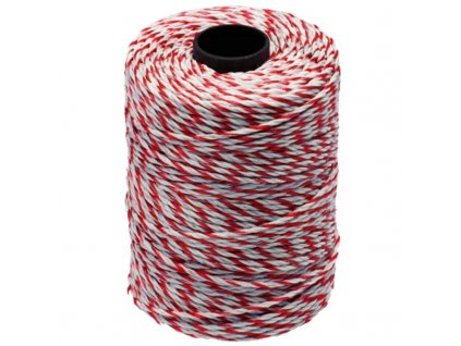 Lanko, nerez 6x0,20, medené jadro 1x0,25, 400 m, bielo-červená