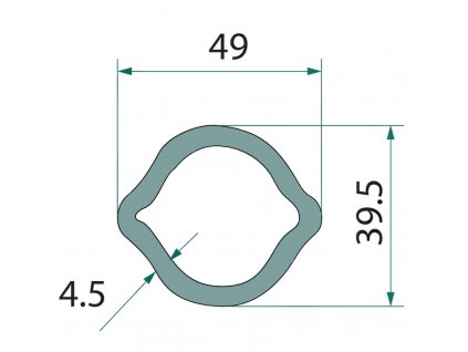 Profil citrón v3, vnútorný, 1 m
