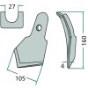 Radlička kultivátora 160 x 105 x 4 mm