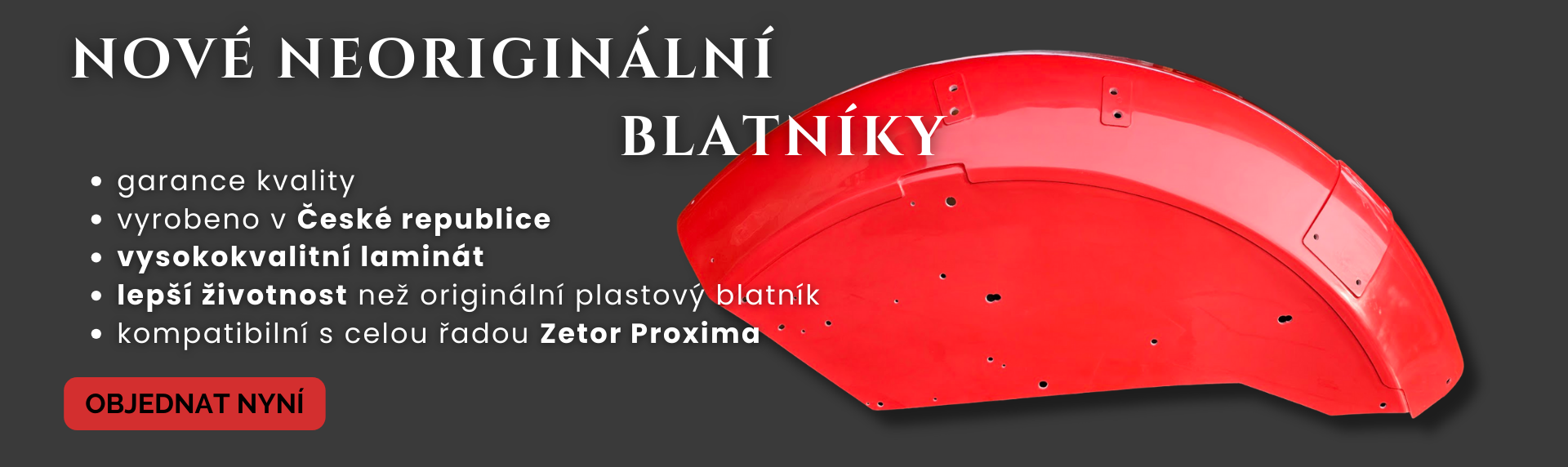 Nové neoriginální blatníky