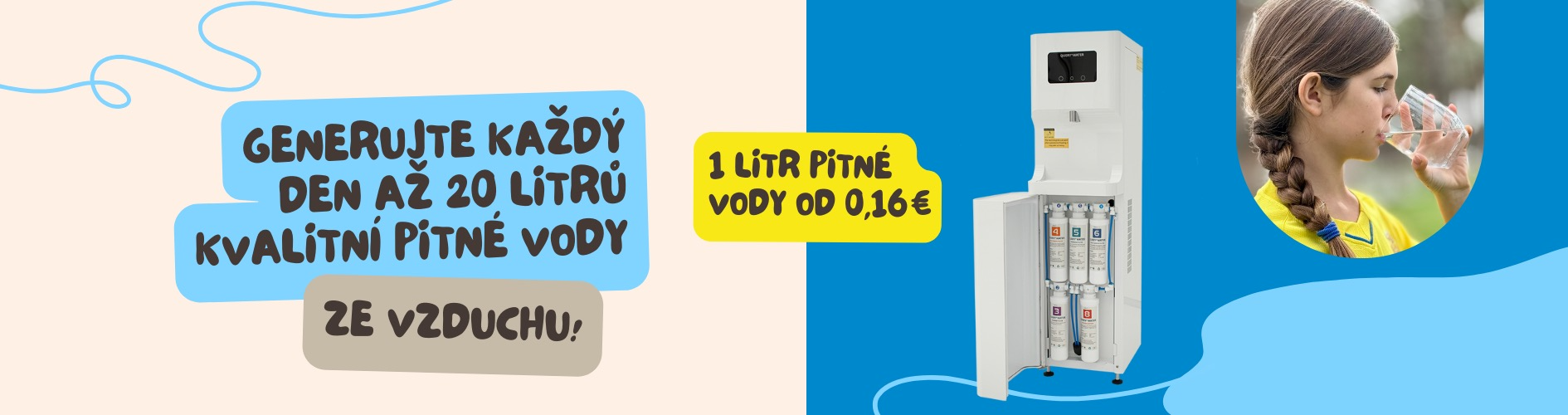 Generujte si 20 litrů pitné vody denně