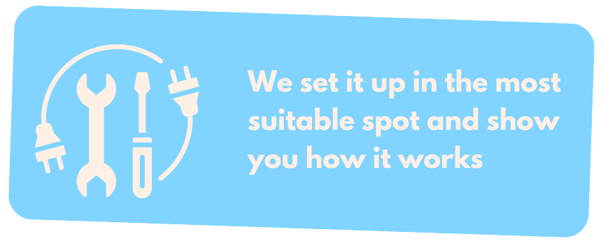 Professional installation and guidance included