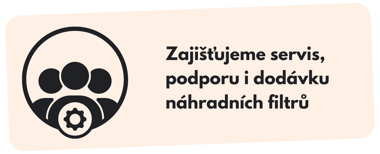 Zajišťujeme servis, podporu i dodávku náhradních filtrů