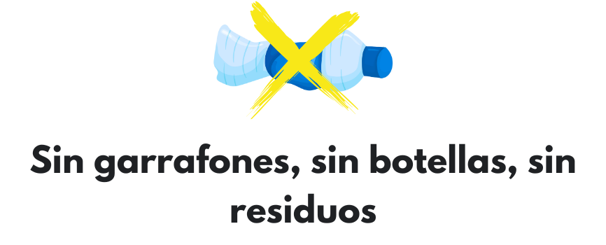 Sin garrafones, sin botellas y sin residuos