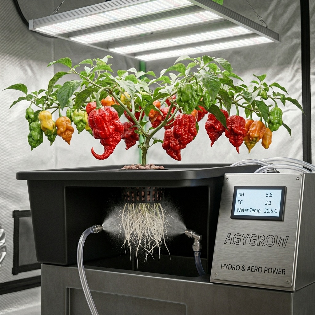 Od semínka po ohnivé peklo: Ultimátní průvodce pěstováním chilli v hydroponii a aeroponii 🌶️🔥