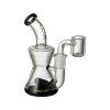 Groove Micro Hourglass Rig Clear and Black, skleněný bong