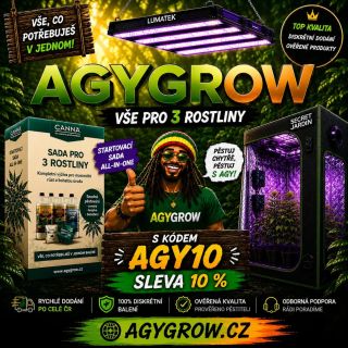 🌱 Vše pro 3 rostliny na jednom místě! 💡 Chceš kvalitní osvětlení, pěstební boxy, ventilaci, hnojiva nebo příslušenství? Na...