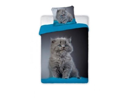 1646 2 bavlnene povleceni 3d fototisk sede kote 140x200