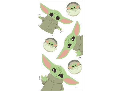 Pamut frottír törölköző 70x140 cm - Star Wars "Baby Yoda"