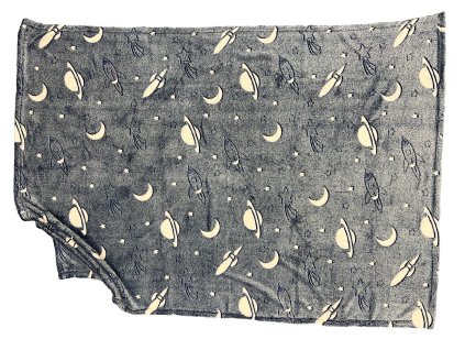 26031 1 deka mikroflanel 100x150 vesmir ve tme svitici 0m modra