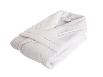 4082 bily sametovy zupan hotel velikost l