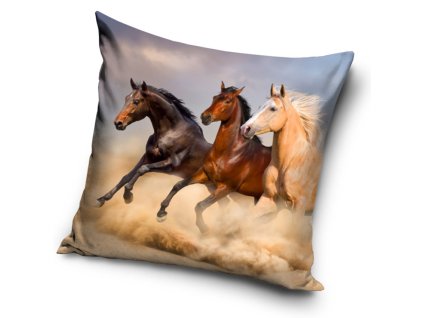 26571 povlak na polstarek 40x40 cm divoci kone