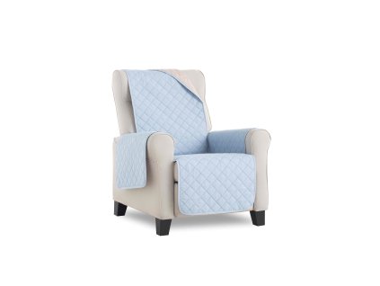 27298 oboustranny potah na kreslo svetle modra bezova