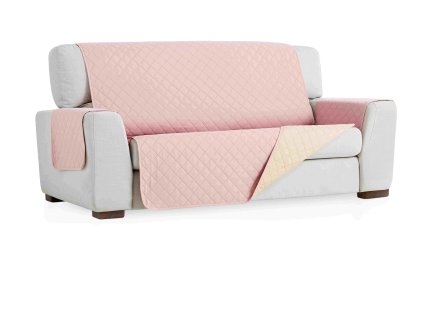 27325 oboustranny potah na trojkreslo ruzova bezova