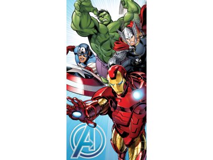 28483 bavlnena frote osuska 70x140 cm avengers light blue