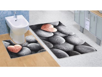 koupelnova a wc predlozka tmave kameny 3d 0