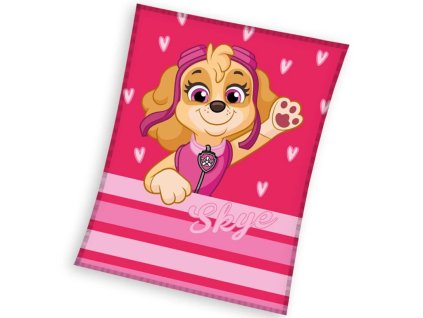 43110 detska deka tlapkova patrola pilotka skye 110x140 (1)