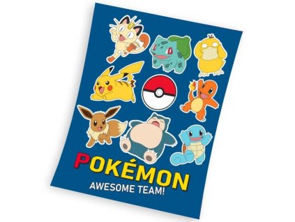 43080 detska deka pokemon pripraveni k boji 130x160 11zon