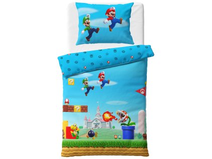 Detske povleceni Super Mario Bros 140x200 70x90 cm MARIO230622