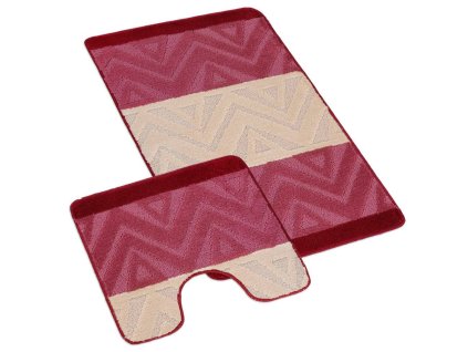 koupelnova a wc predlozka chevron burgundy 615332 1